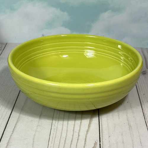 Homer Laughlin Fiesta 7" Bowl Lemongrass 38 oz Medium Bistro SET OF 4 - Picture 2 of 8