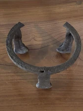 Large antique iron santoku found in the storehouse