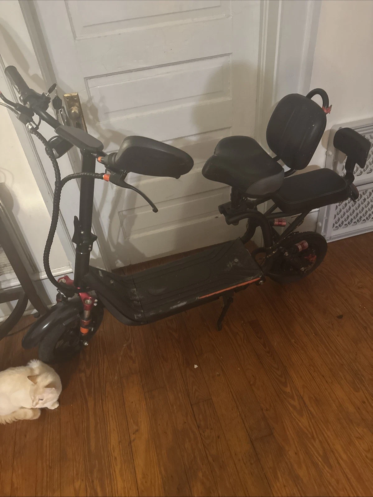 Scooter With Two Seats Runs Very Well Charge Will Hold For 30 Miles