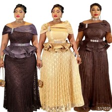 African Oversized Abaya Dashiki Kaftan Elegant Long Women Dress Party Gown Prom