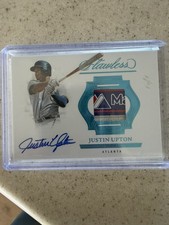 2025 Panini Flawless Justin Upton Prime Patch 1/1 Autographs  #PPH-JU 