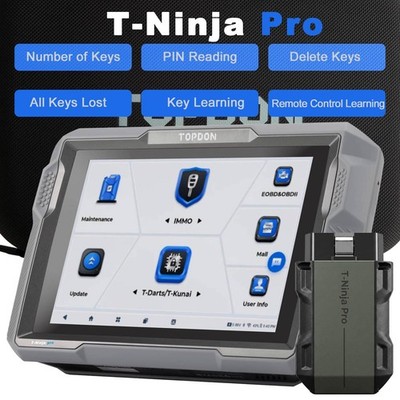 WIFI TOPDON T-Ninja Pro OBD Key Progarmmer Remote Test PIN Reading All Keys Lost