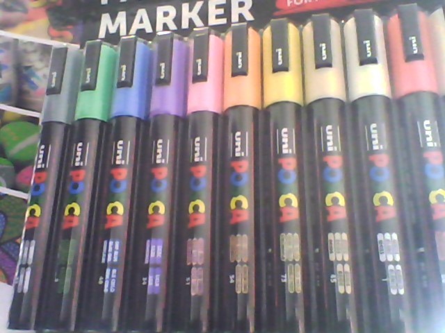 POSCA PC-5M Acrylic Felt Tip Coloured Permanent Paint Markers, 12 Pack NEW