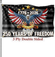 250 Years America Flag 3X5 Ft Double Sided 250Th Years of Freedom Anniversary 4T