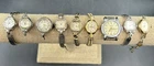 Womens Mechanical Vintage Wrist Watch Lot of 9, Caravelle, Cort, Colomby + More