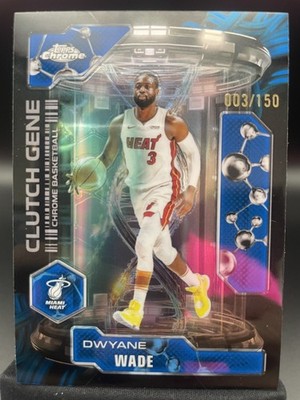 JERSEY NUMBER MATCH 2025-26 Topps Chrome Dwyane Wade Clutch Gene Blue 3/150 #