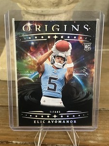 2025 Panini Origins Elic Ayomanor RC Black 1/1 #108 Titans   ONLY 1 MADE