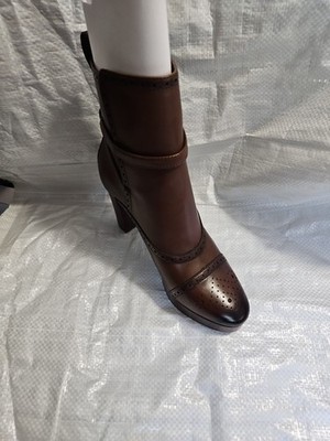 Amputee 1 Left Lauren Ralph Lauren Women's Mckinsey Sz 6.5 Ankle Boot Dark Mahog