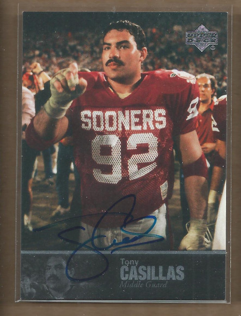 2011 Upper Deck College Legends Autographs #5 Tony Casillas Auto FB
