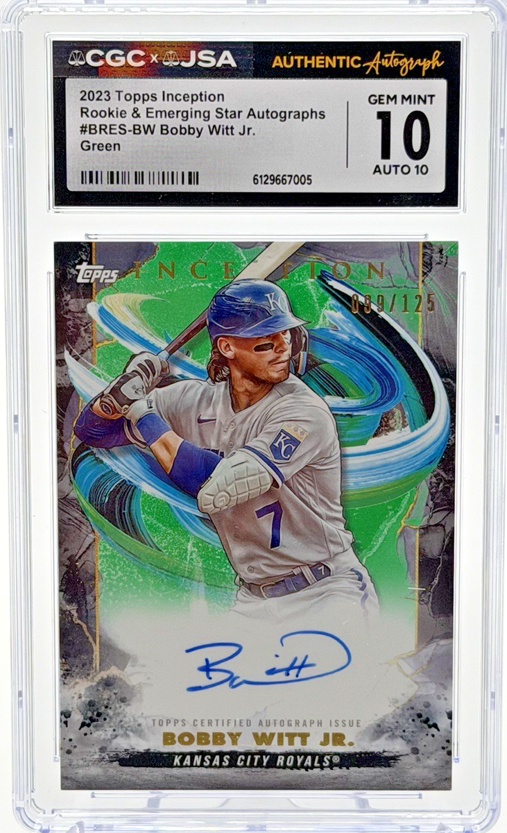 57/75 Topps Auto RC BOBBY WITT JR. 直筆サインカード ルーキーカード 