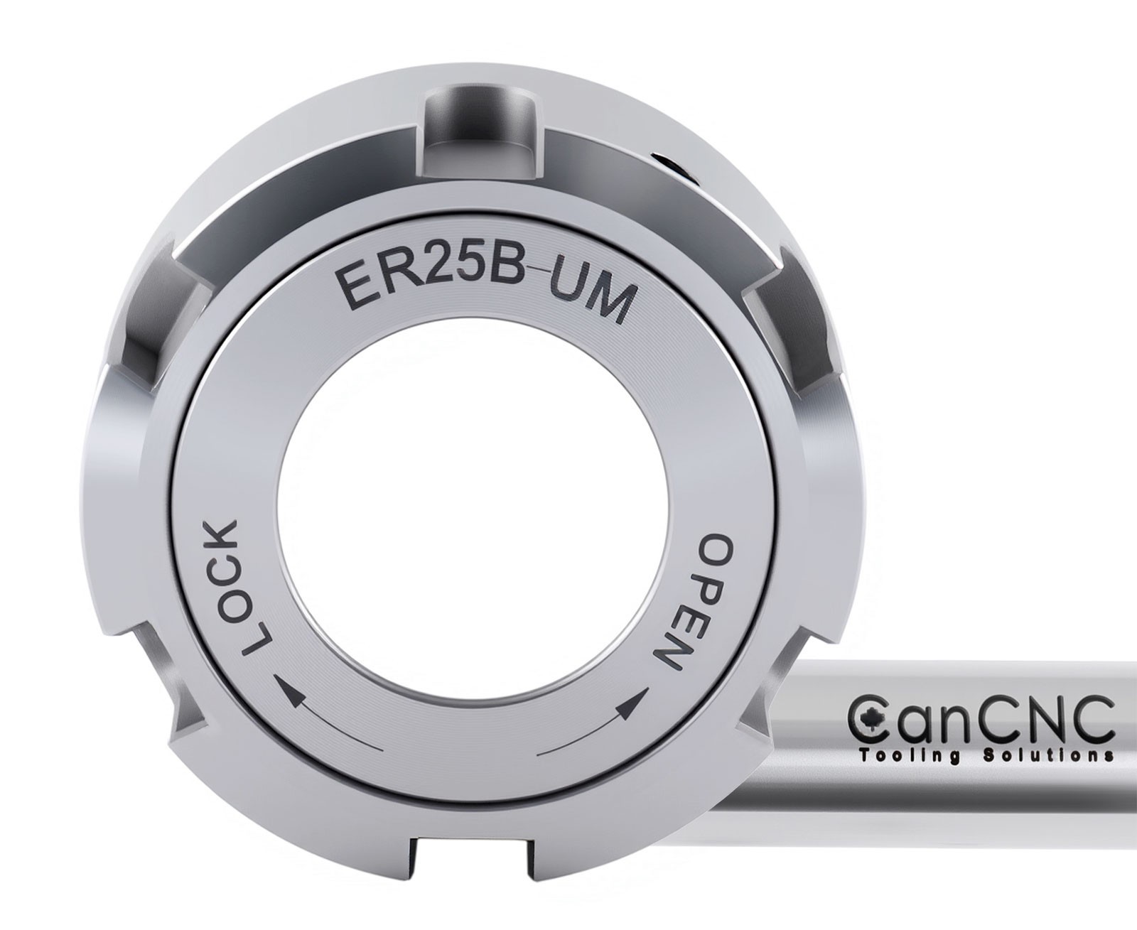 Ball Bearing ER25 Collet Chuck Nut, Balanced to 18,000 RPM at G2.5, #0537-2500 thumbnail 3