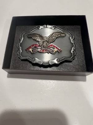Harley Davidson 75th Anniversary Screaming Eagle Belt Buckle 1978 USA NIB