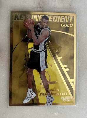 David Robinson Fleer 1997-8 Key Ingredient Gold San Antonio Spurs NBA card #12
