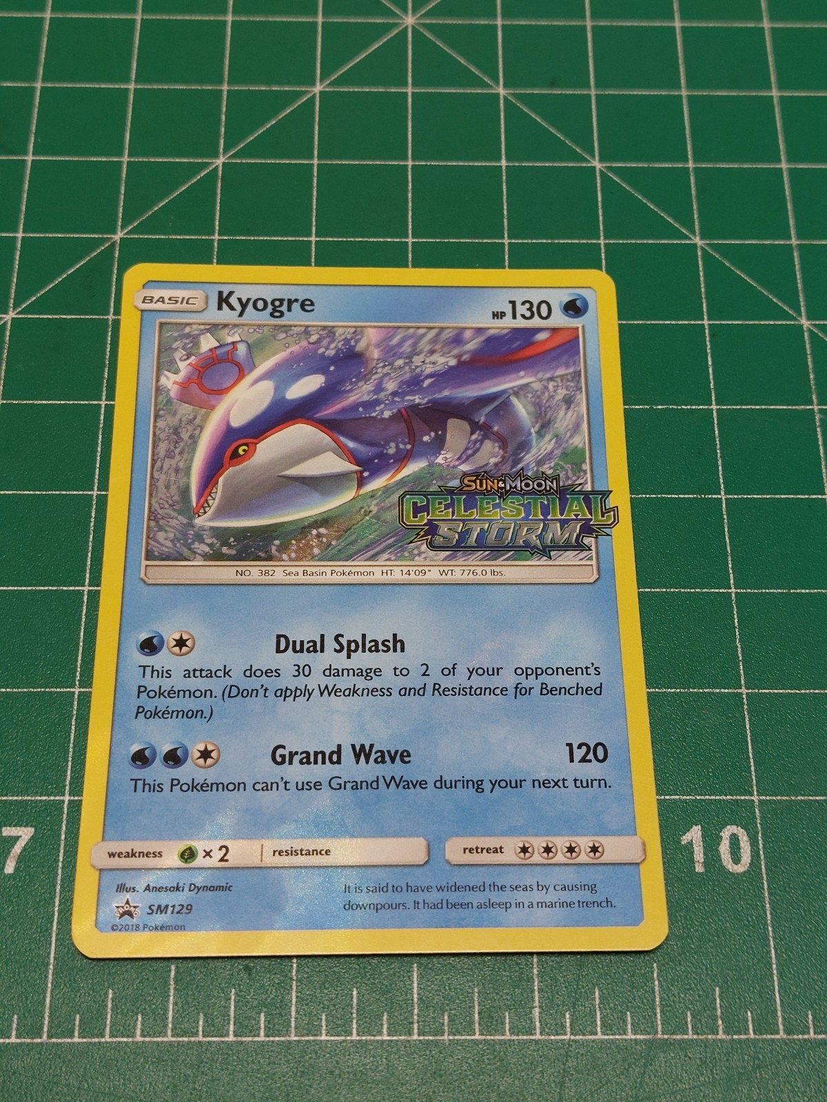Kyogre - Black Star Promo Stamped Prerelease Celestial Storm #SM129 Check Pics
