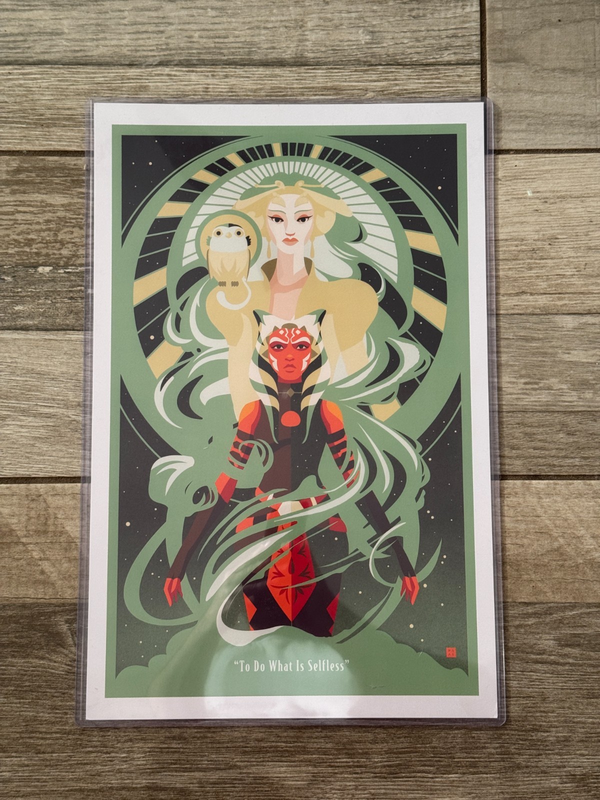 Ahsoka Tano Star Wars Fan Expo Dallas impresión artística exclusiva para hacer lo desinteresado