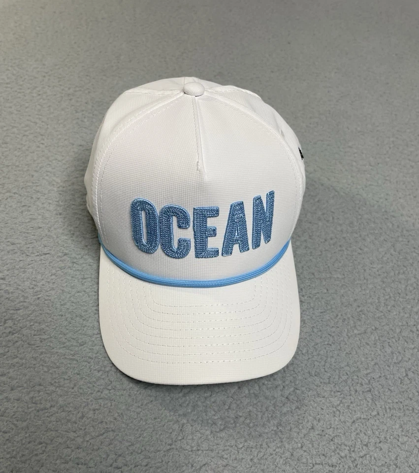Sombrero Kiawah The Ocean Course Imperial Cuerda Blanca Ajuste Pequeño Logo OCEAN Foto 3 de 4
