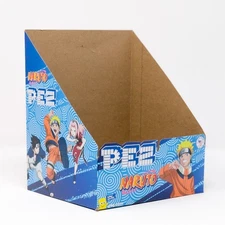 Lot of 4: NARUTO Empty Counter Top Cardboard Displays for PEZ (Display Box Only)