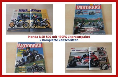 Honda NSR 500 mit 190PS Literaturpaket - 2 komplette Zeitschriften