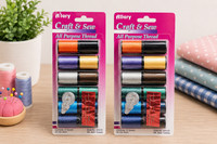 Allary Craft & Sew 12 Spulen Universalfaden Dk Asstd Farben (2Er-Pack)
