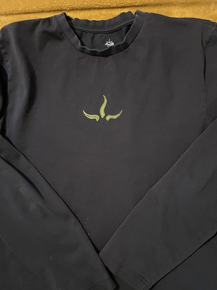 Prana Black Long Sleeve Crewneck Shirt Front And Back Print Mens Large - Image 4 of 4