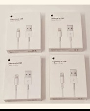 Lot of 4 Apple Lightning to USB Cable 1 m MXLY2AM/A A1480 - Open Box