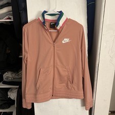 Nike Women's M Jacket Pink Full Zip Mock Neck DJ1097-685