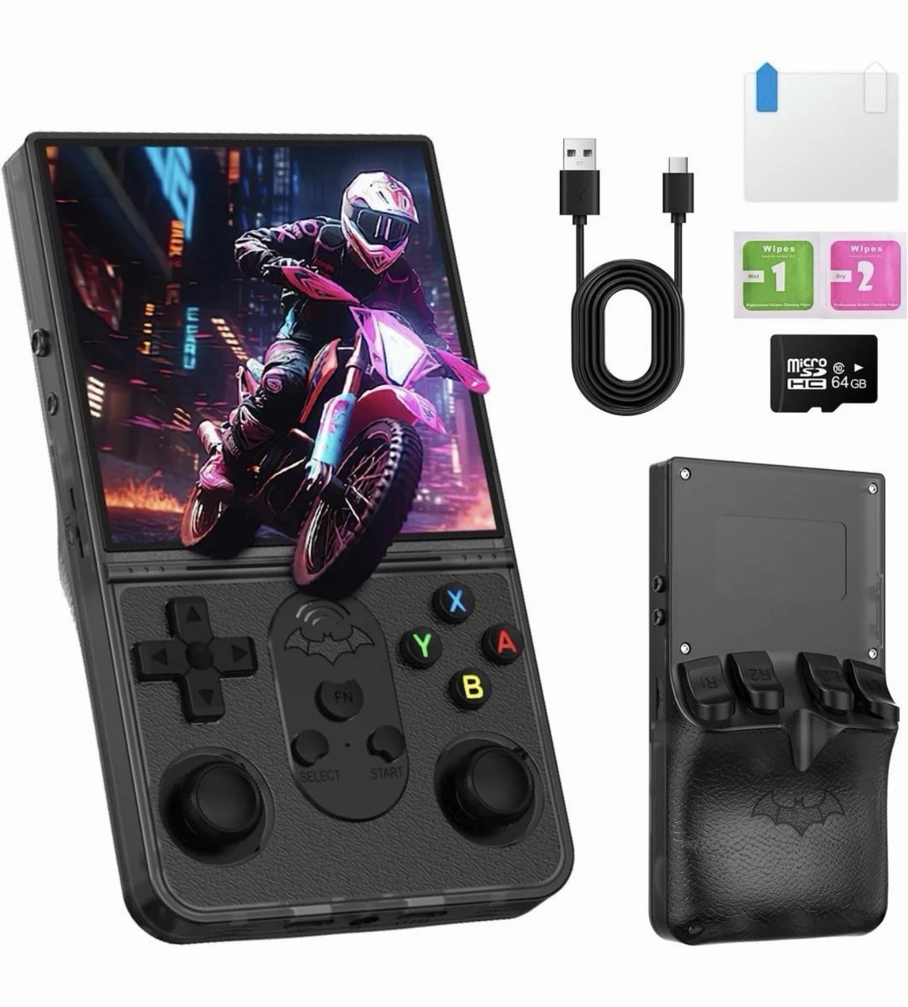 R36 Promax Retro Handheld Game Console 4.0 Inch Screen
