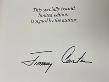 SIGNED DELUXE EDITION US PRESIDENT JIMMY CARTER “KEEPING FAITH” W/ SLIPCASE 1982