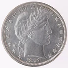 1898 Barber Half Dollar Details - Cleaned (B3318)