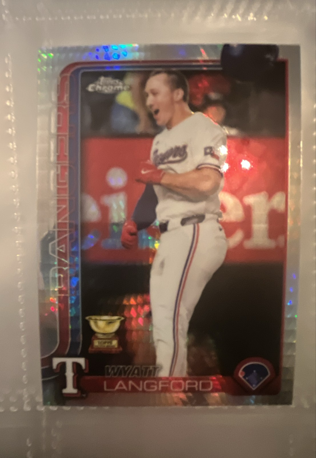 2025 Topps Chrome - Wyatt Langford #68 Prism Refractor