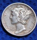 1941 S Mercury 90% Silver Dime from San Francisco Mint 120925 16a