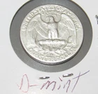 Silver 1957 D Denver Mint Washington Quarter Very Fine Silver 25c Coin
