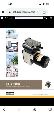 #ad #ad Parker Helix H1R 1004 Miniature High Pressure Pump 24VDC 100 PSI Lab Pump USA $120.00