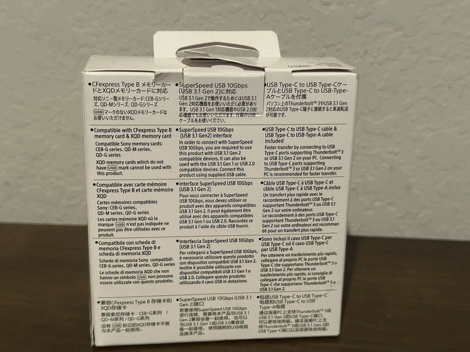 Sony MRW-G1 CFexpress Type B / XQD Memory Card Reader Black  New - Image 2 of 4