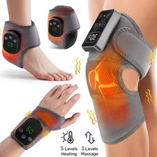 Electric Knee Ankle Vibration Heating Massager Hot Compress Wrist Guard Band