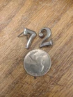 Original  U.S. lot Of 2- 7 Two Pieces REGIMENT CIVIL WAR  Insignia Numbers