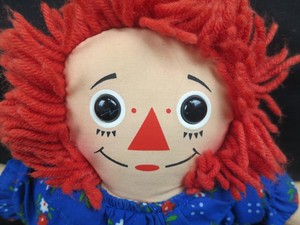 red headed rag doll