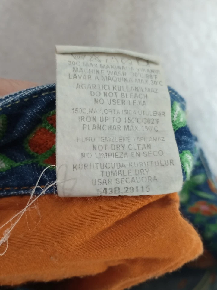 Pantalones de mezclilla LTB Little Big para mujer talla 26x32 bolsillos bordados tiro bajo Foto 4 de 4