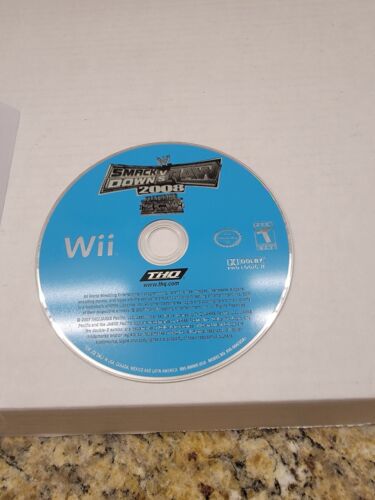 WWE SmackDown vs Raw 2008 Feat ECW (Nintendo Wii)--Disk Only--No Tracking!!