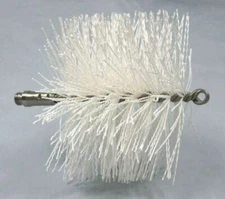 Schaefer 42622 Food Grade Spiral White Nylon Tube Brush Stainless 6" Dia. NOS!!