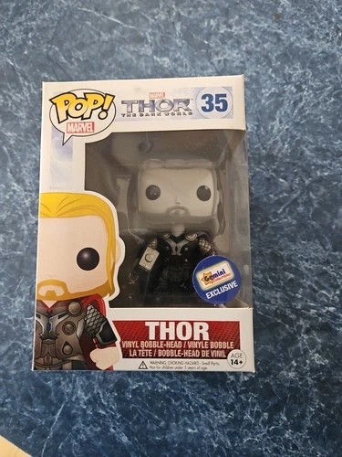 Funko Pop! Exclusivo Thor blanco y negro de colección de Géminis de Marvel 
