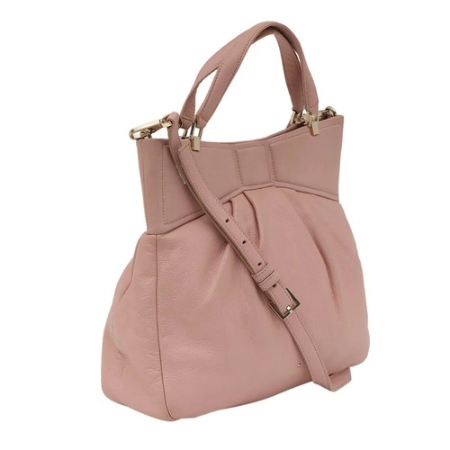 Kate Spade Mattie Street Amelie Pink Leather Satchel Purse Handbag - Chalk Pink - Foto 15 di 15