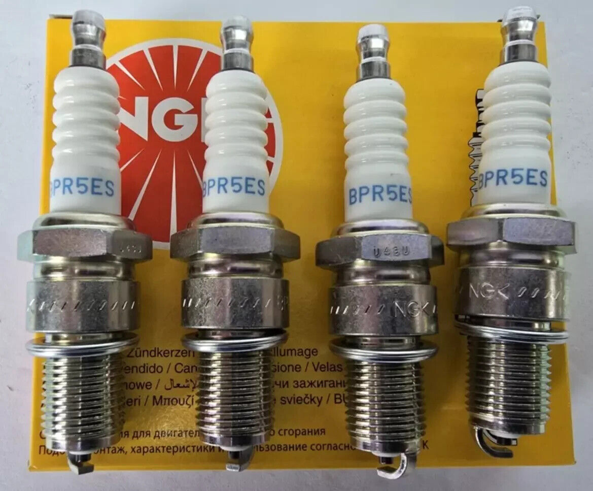 Set of 4 -  NGK BPR5ES Spark Plugs - Made in Japan - 7734