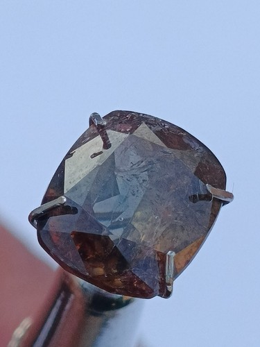 Amazing Rare Axinite Cut Multi Shaded Colour Gemstone 2.60 CT - Picture 10 of 13