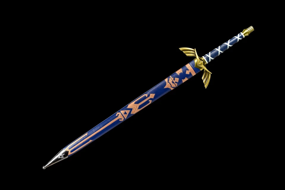 SR 1:1 Tamaño Completo Acero al Carbono Legend of Zelda FULL TANG Master Sword Edición Limitada. Foto 2 de 4