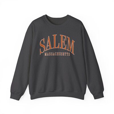 Salem Massachusetts MA Sweatshirt Gifts Crew Neck Long Sleeve Shirt Men