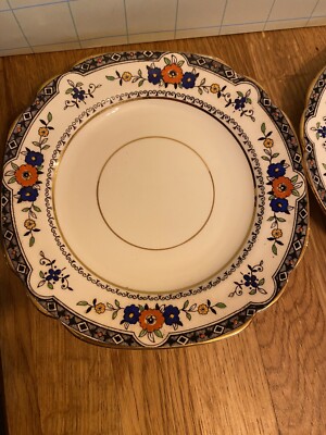 Rosina China Co Queens England Brotteller x 2 Teller - 17 cm x 17 x m