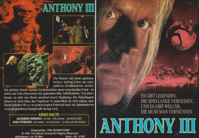 Anthony III 3  - Peter Riegert, Joan Severance, William Hickey - FSK 18 (VHS Cas