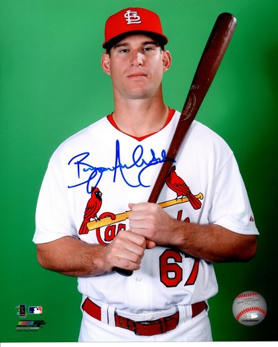 Bryan Anderson 2010 2012 St. Louis Cardinals Catcher Autographed 8x10 Photo COA - 第 1/1 張圖片