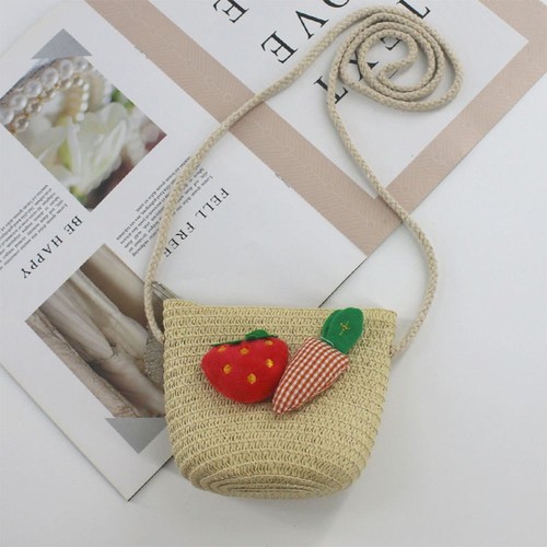 Princess Daisy Flower Handmade Shoulder Bag Handbag Straw Messenger Bag - Picture 7 of 14